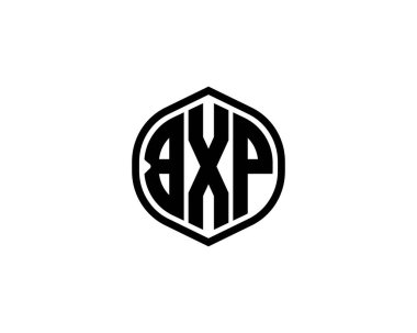 BXP logo tasarım vektör şablonu. BXP