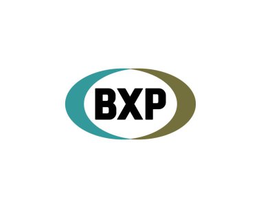 BXP logo tasarım vektör şablonu. BXP