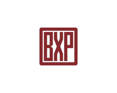 BXP logo tasarım vektör şablonu. BXP