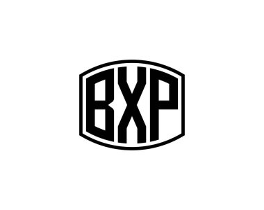 BXP logo tasarım vektör şablonu. BXP
