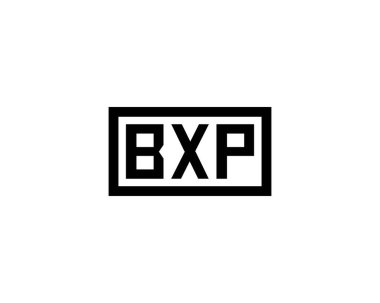 BXP logo tasarım vektör şablonu. BXP