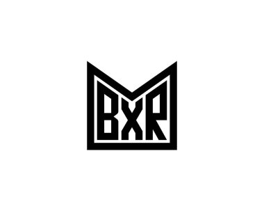 BXR logo tasarım vektör şablonu. BXR
