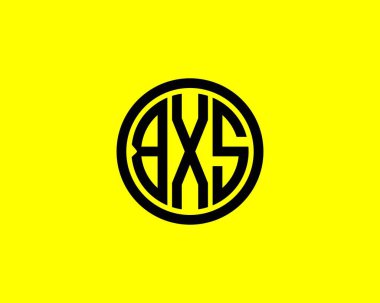 BXS logo tasarım vektör şablonu. BXS