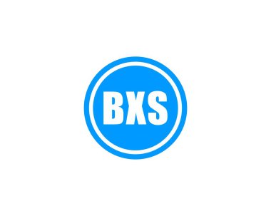 BXS logo tasarım vektör şablonu. BXS