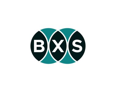 BXS logo tasarım vektör şablonu. BXS