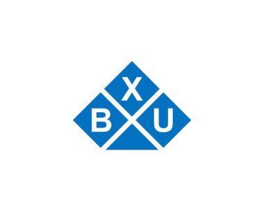 BXU Logo tasarım vektör şablonu. BXU