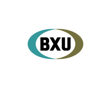 BXU Logo tasarım vektör şablonu. BXU