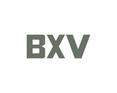 BXV logo tasarım vektör şablonu. BXV