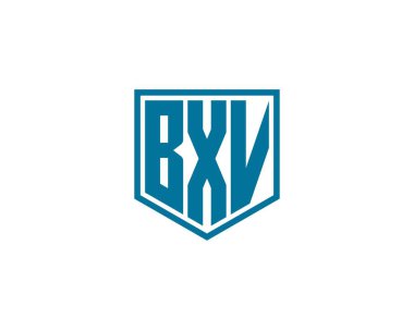 BXV logo tasarım vektör şablonu. BXV