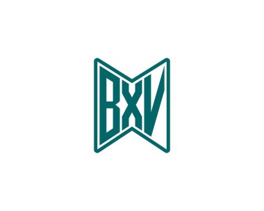 BXV logo tasarım vektör şablonu. BXV