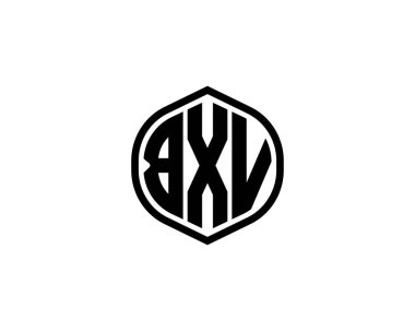 BXV logo tasarım vektör şablonu. BXV