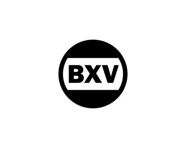 BXV logo tasarım vektör şablonu. BXV