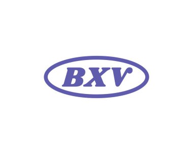 BXV logo tasarım vektör şablonu. BXV