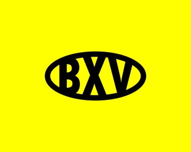 BXV logo tasarım vektör şablonu. BXV