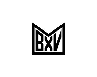 BXV logo tasarım vektör şablonu. BXV