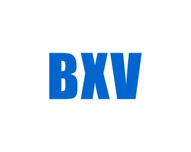 BXV logo tasarım vektör şablonu. BXV