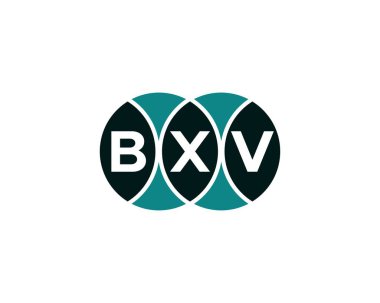BXV logo tasarım vektör şablonu. BXV