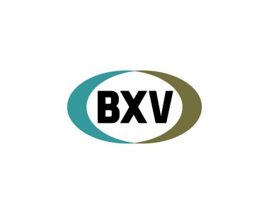 BXV logo tasarım vektör şablonu. BXV