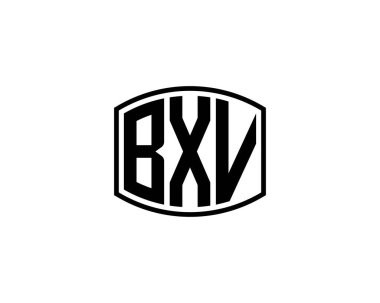 BXV logo tasarım vektör şablonu. BXV