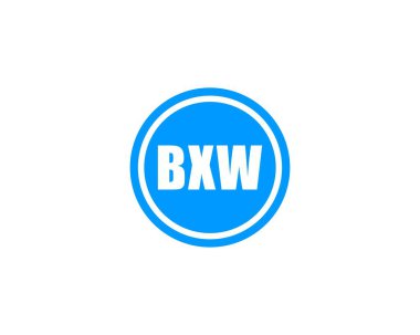 BXW logo tasarım vektör şablonu. BXW