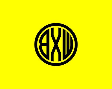 BXW logo tasarım vektör şablonu. BXW