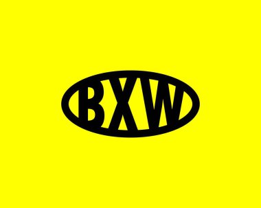 BXW logo tasarım vektör şablonu. BXW