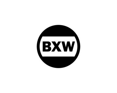 BXW logo tasarım vektör şablonu. BXW