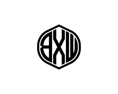 BXW logo tasarım vektör şablonu. BXW