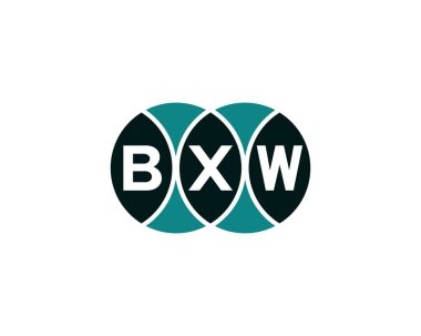 BXW logo tasarım vektör şablonu. BXW