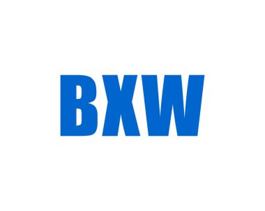 BXW logo tasarım vektör şablonu. BXW
