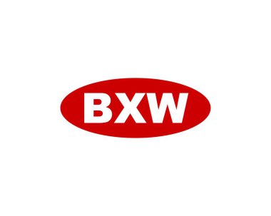 BXW logo tasarım vektör şablonu. BXW