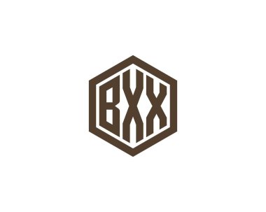 BXX Logo tasarım vektör şablonu. BXX