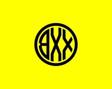 BXX Logo tasarım vektör şablonu. BXX