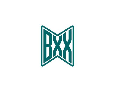 BXX Logo tasarım vektör şablonu. BXX