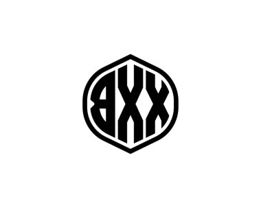 BXX Logo tasarım vektör şablonu. BXX
