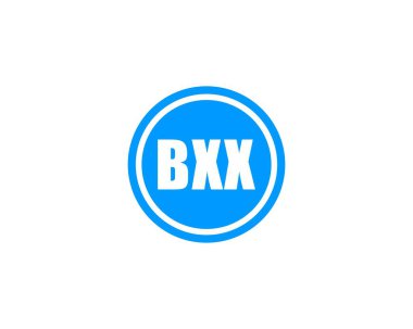 BXX Logo tasarım vektör şablonu. BXX