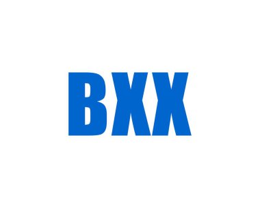 BXX Logo tasarım vektör şablonu. BXX