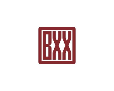 BXX Logo tasarım vektör şablonu. BXX