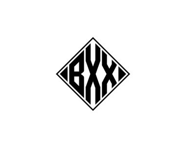 BXX Logo tasarım vektör şablonu. BXX
