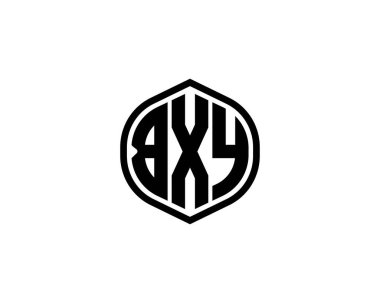 BXY logo tasarım vektör şablonu. BXY