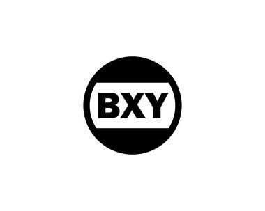 BXY logo tasarım vektör şablonu. BXY
