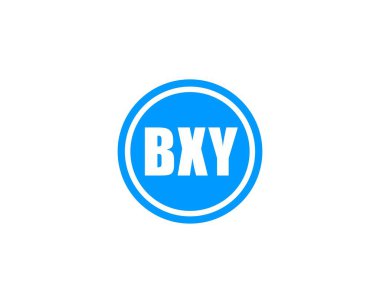 BXY logo tasarım vektör şablonu. BXY