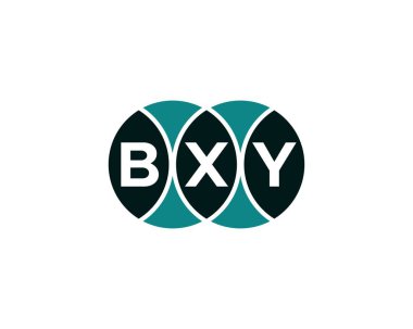 BXY logo tasarım vektör şablonu. BXY