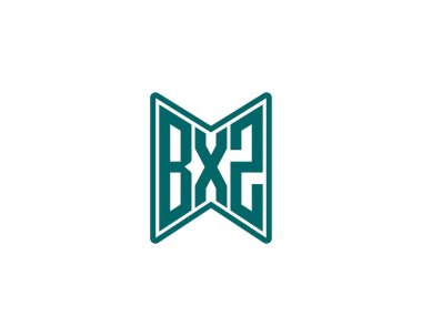 BXZ Logo tasarım vektör şablonu. BXZ