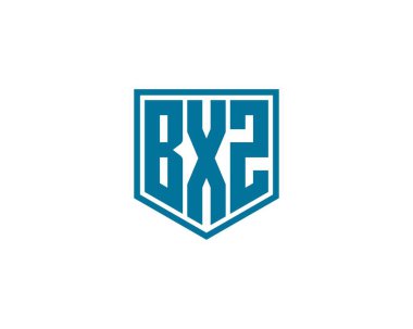 BXZ Logo tasarım vektör şablonu. BXZ