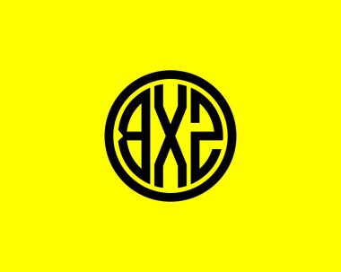 BXZ Logo tasarım vektör şablonu. BXZ