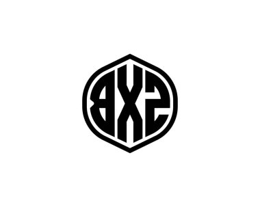 BXZ Logo tasarım vektör şablonu. BXZ