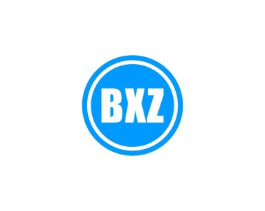 BXZ Logo tasarım vektör şablonu. BXZ