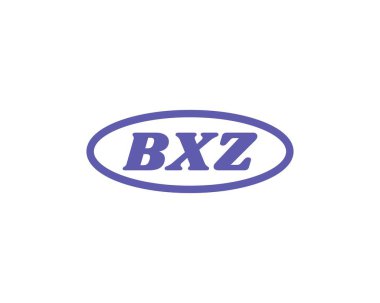 BXZ Logo tasarım vektör şablonu. BXZ
