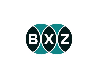 BXZ Logo tasarım vektör şablonu. BXZ